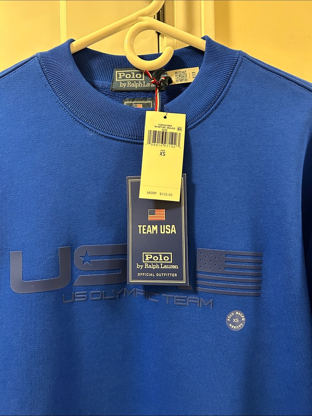 Polo by Ralph Lauren Team USA Blue Crewneck Sweatshirt